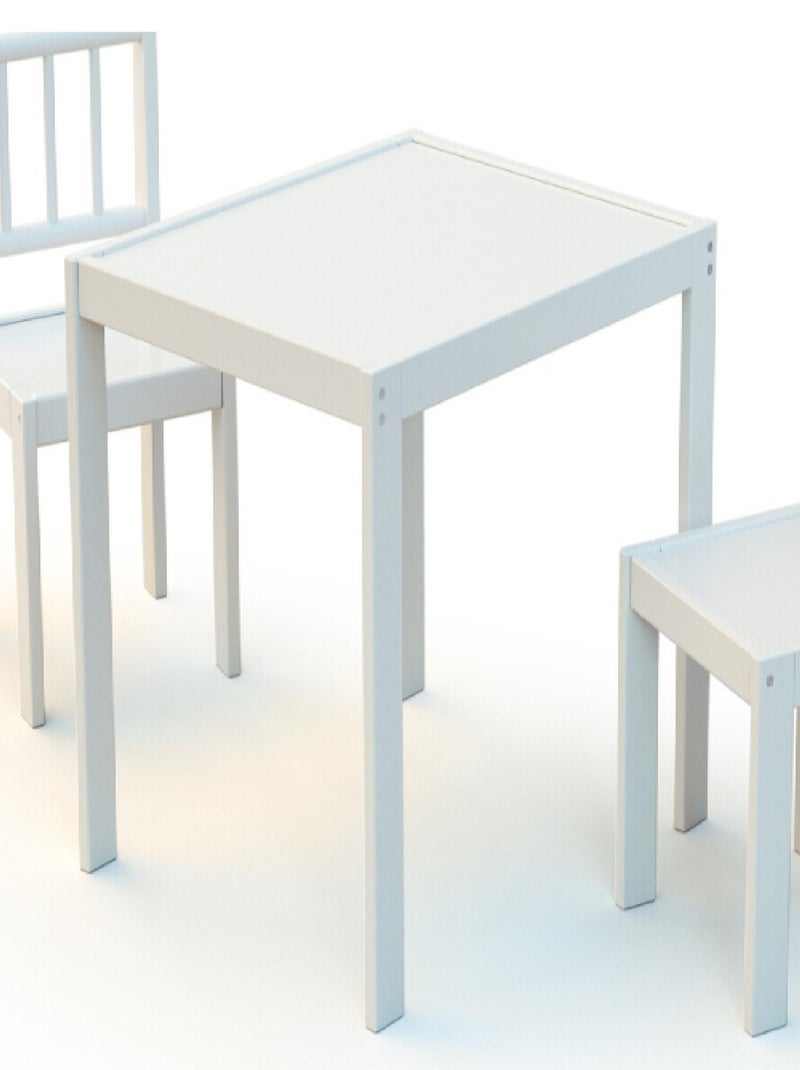Webaby - mesa de criança de madeira branco Branco - Kiabi