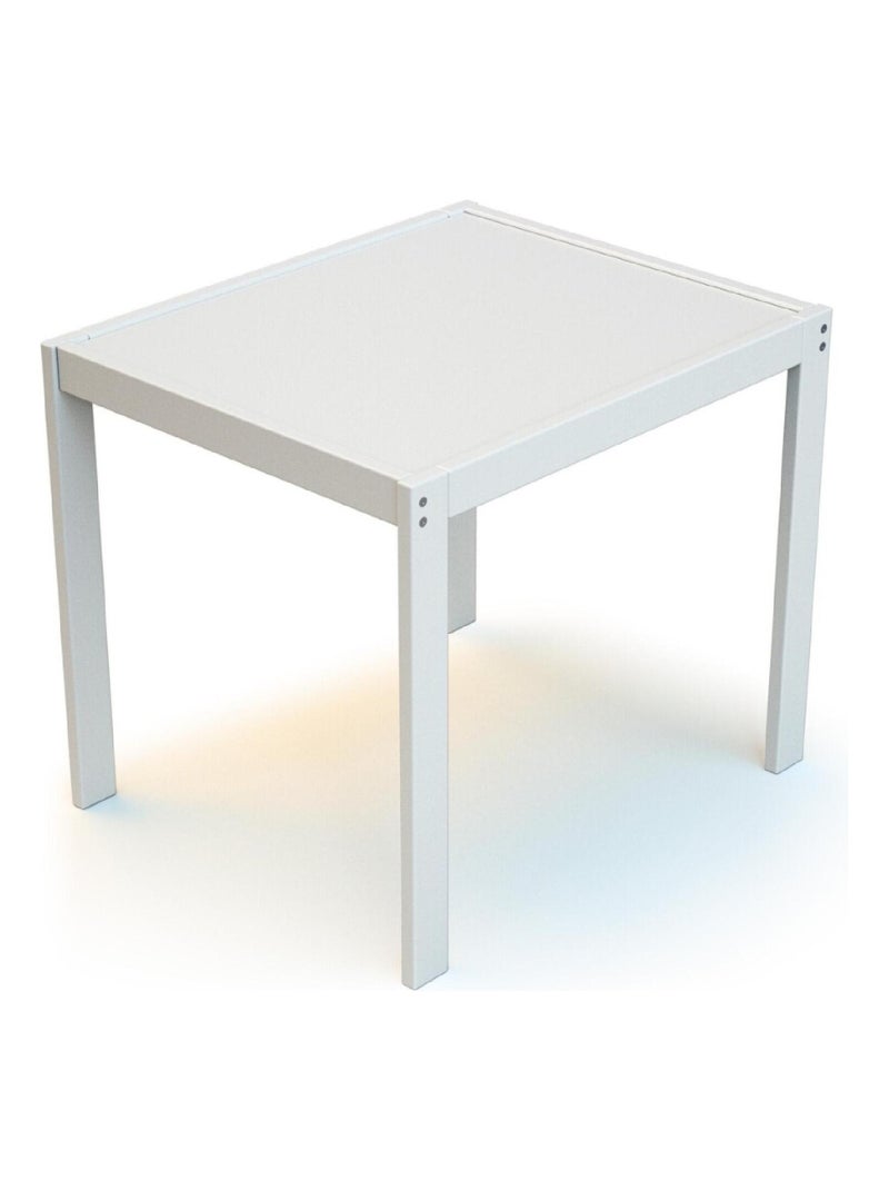 Webaby - mesa de criança de madeira branco Branco - Kiabi