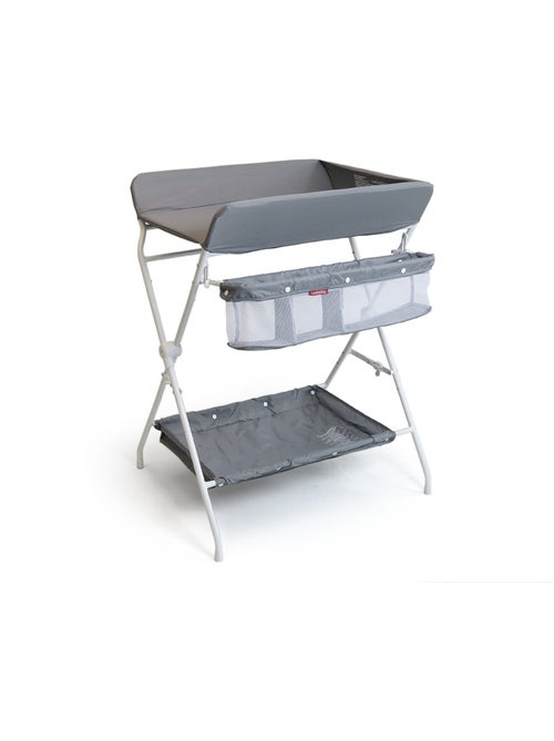Webaby - mesa muda-fraldas dobrável de aço, de plástico branco e cinzento - Kiabi Webaby - mesa muda-fraldas dobrável de aço, de plástico branco e cinzento - Kiabi