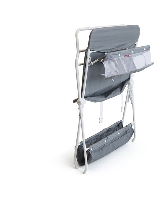 Webaby - mesa muda-fraldas dobrável de aço, de plástico branco e cinzento - Kiabi Webaby - mesa muda-fraldas dobrável de aço, de plástico branco e cinzento - Kiabi