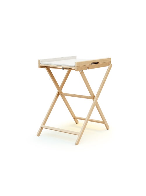 Webaby - mesa muda-fraldas dobrável pala de madeira faia envernizada - Kiabi Webaby - mesa muda-fraldas dobrável pala de madeira faia envernizada - Kiabi