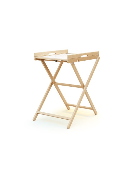 Webaby - mesa muda-fraldas dobrável pala de madeira faia envernizada - Kiabi Webaby - mesa muda-fraldas dobrável pala de madeira faia envernizada - Kiabi