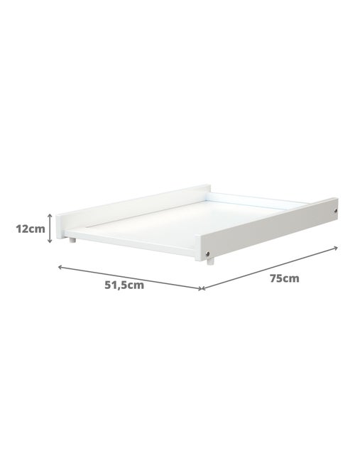 Webaby - trocador de fraldas amovível para o cama de bebe mona de madeira branco e faia 60 x 120 cm - Kiabi Webaby - trocador de fraldas amovível para o cama de bebe mona de madeira branco e faia 60 x 120 cm - Kiabi