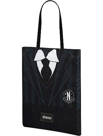 Wednesday Uniform Bolsa de la Compra Shopping Bag, Preta