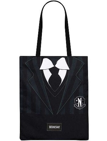 Wednesday Uniform Bolsa de la Compra Shopping Bag, Preta