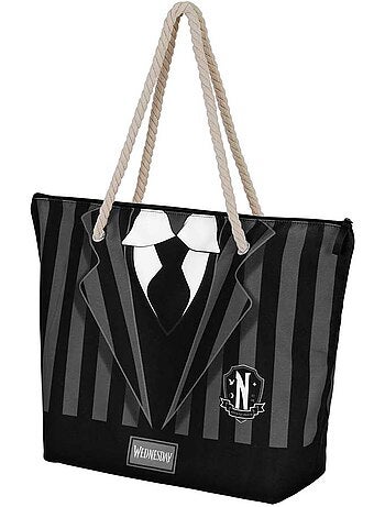 Wednesday uniform bolsa de praia soleil, preta