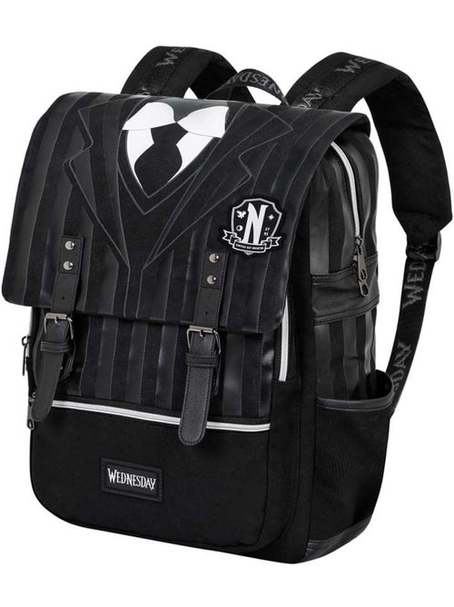Wednesday Uniform Mochila Oxford, Preta - Kiabi