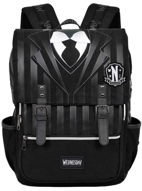 Wednesday Uniform Mochila Oxford, Preta - Kiabi