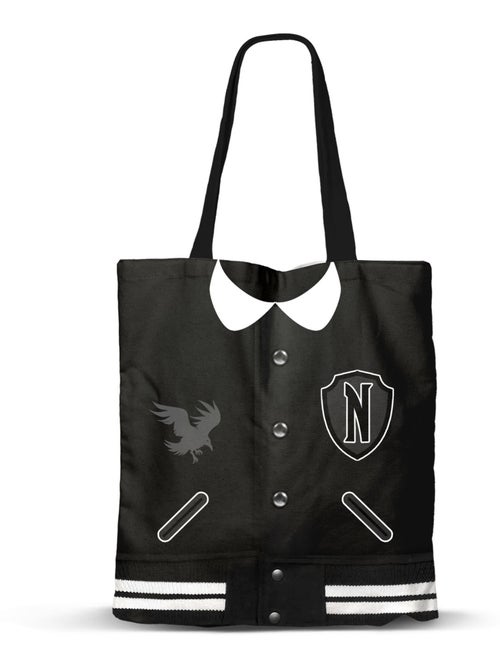 Wednesday Varsity Bolsa de la Compra Shopping Bag, Preta - Kiabi Wednesday Varsity Bolsa de la Compra Shopping Bag, Preta - Kiabi