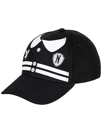 Wednesday Varsity Boné Infantil, Preta