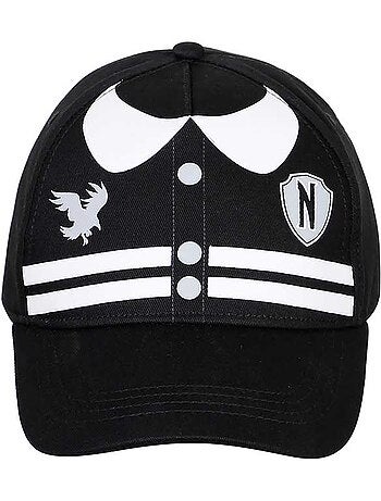 Wednesday Varsity Boné Infantil, Preta