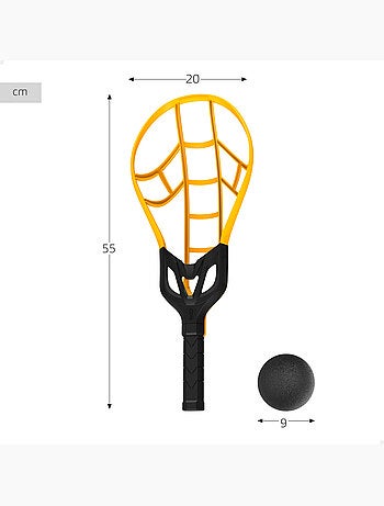 Wham-o conjunto de raquetes grandes para crianças trac-ball c/ 2 bolas