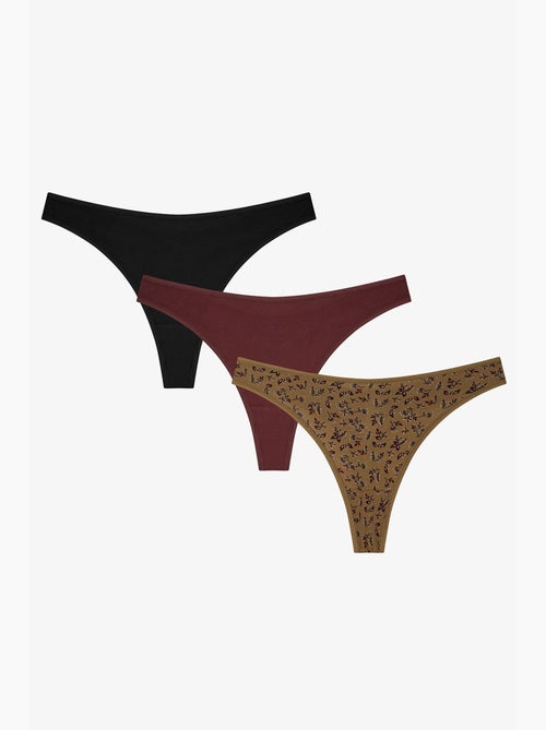 Wild rose tanga floral penti - Kiabi