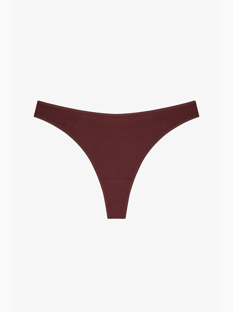 Wild rose tanga floral penti Preto Bordeaux - Kiabi
