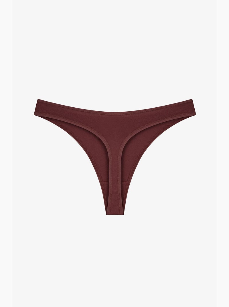 Wild rose tanga floral penti Preto Bordeaux - Kiabi