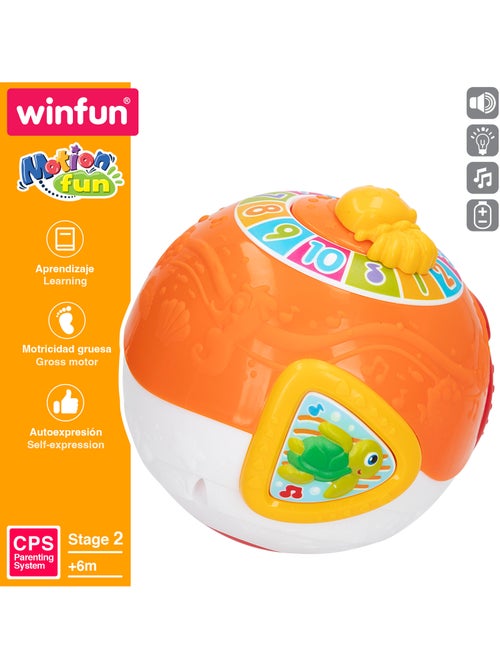 Winfun bola interativa para bebês c/sons e melodias - Kiabi Winfun bola interativa para bebês c/sons e melodias - Kiabi