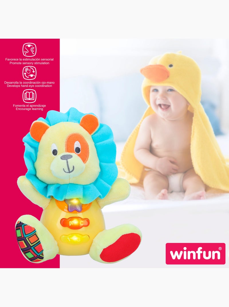 Winfun brinquedo de pelúcia lion para bebês c/luz e som em espanhol Multicolorido - Kiabi