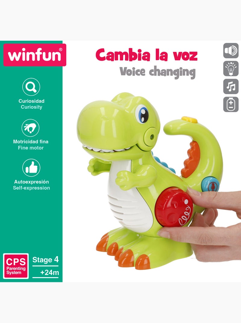 Winfun brinquedo elétrico dinosaur c/gravador, luz e som N/D - Kiabi