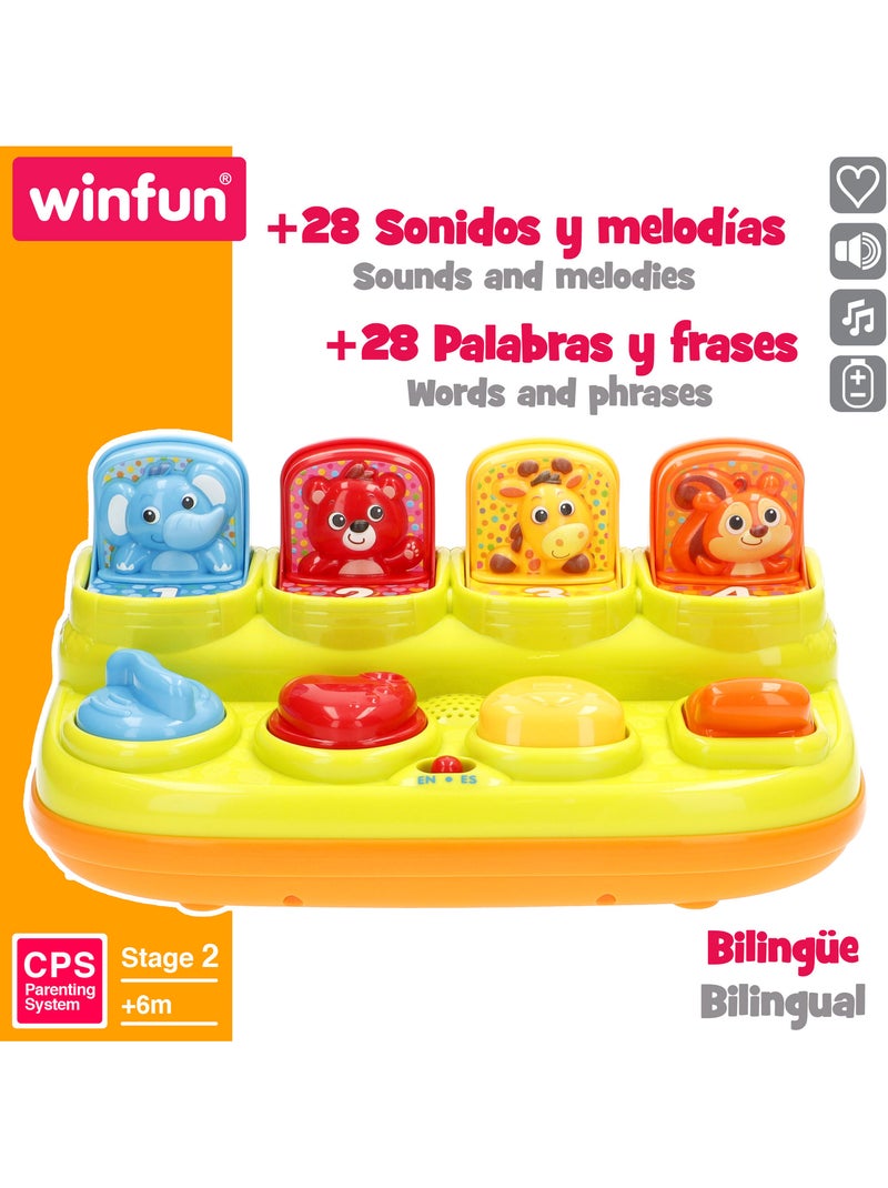 Winfun brinquedo interativo bilingue para animais saltitantes com som N/D - Kiabi
