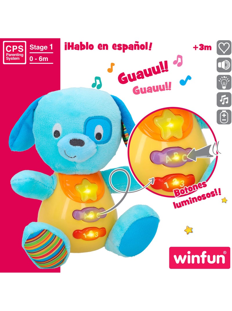 Winfun cachorro falante de pelúcia e luzes em espanhol Multicolorido - Kiabi