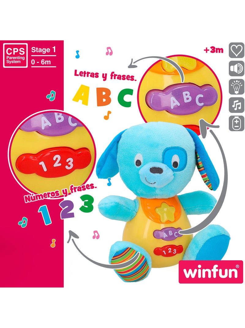 Winfun cachorro falante de pelúcia e luzes em espanhol Multicolorido - Kiabi