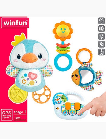 Winfun conjunto de acessórios para bebê c/luz e som
