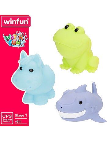 Winfun conjunto de banho com 10 animais da quinta e do oceano