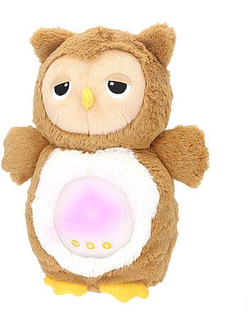 Winfun coruja de peluche com luzes e sons suaves