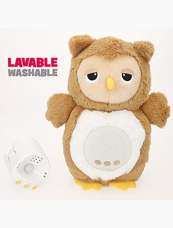 Winfun coruja de peluche com luzes e sons suaves