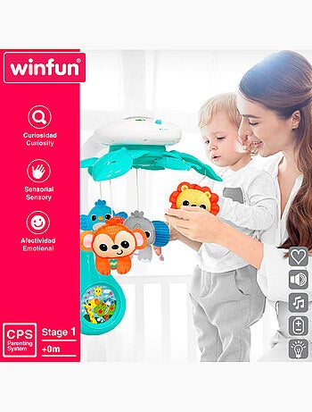 Winfun cot mobile com projetor e música
