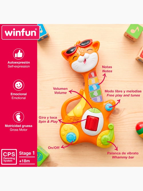 Winfun gatinho guitarra infantil +18 meses - Kiabi Winfun gatinho guitarra infantil +18 meses - Kiabi