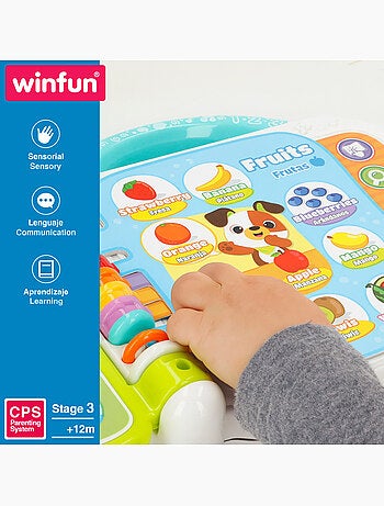 Winfun livro de aprendizagem da primeira palavra em inglês e espanhol