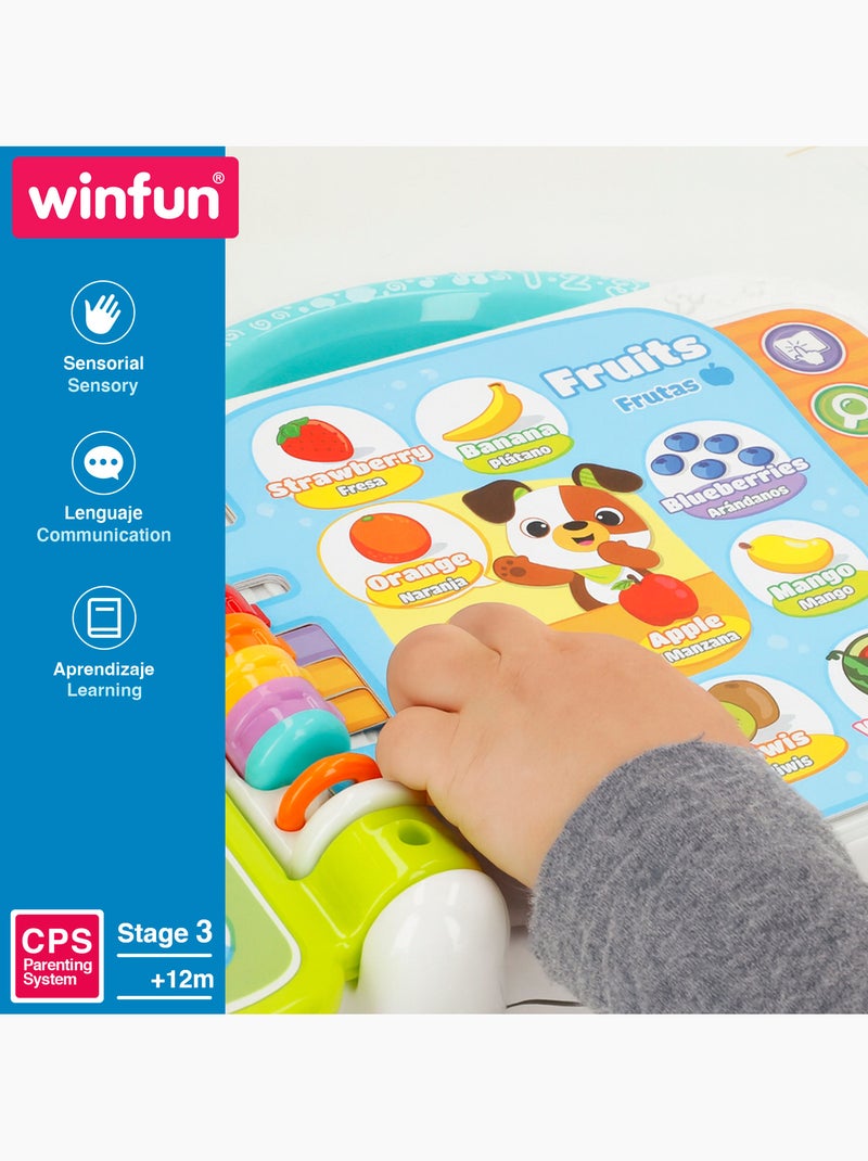 Winfun livro de aprendizagem da primeira palavra em inglês e espanhol N/D - Kiabi