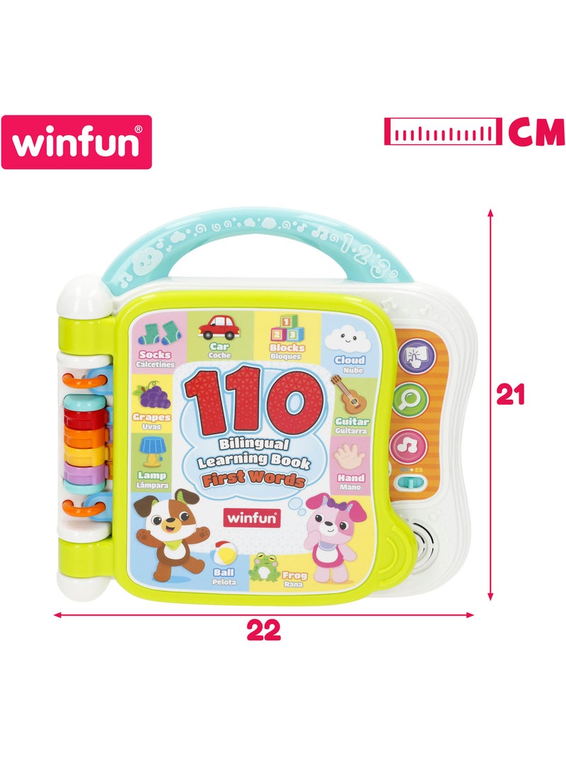 Winfun livro de aprendizagem da primeira palavra em inglês e espanhol N/D - Kiabi