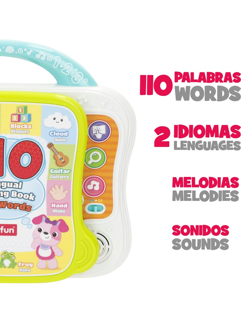 Winfun livro de aprendizagem da primeira palavra em inglês e espanhol N/D - Kiabi