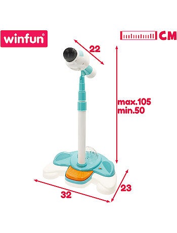 Winfun microfone sem fios para crianças com suporte ajustável