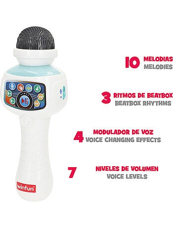 Winfun microfone sem fios para crianças com suporte ajustável