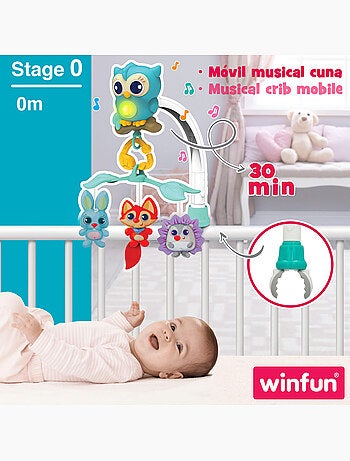 Winfun móvel 3 em 1 para berço relaxante