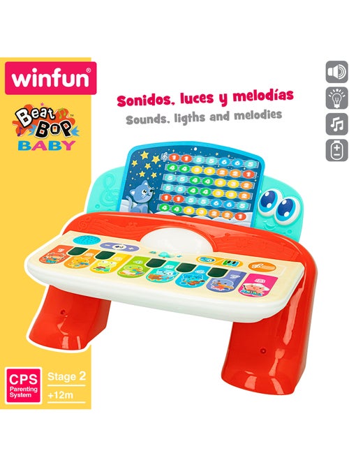 Winfun piano de bebé tátil c/luz, som e melodias - Kiabi