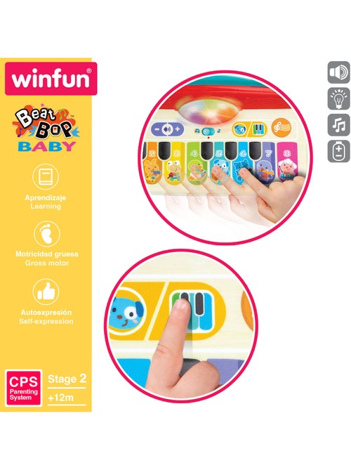 Winfun piano de bebé tátil c/luz, som e melodias - Kiabi