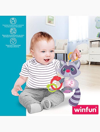 Winfun teddy chocalho guaxinim