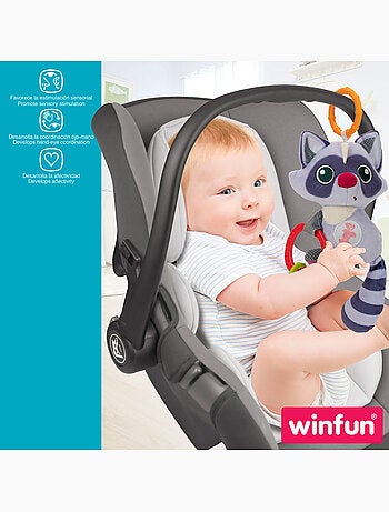 Winfun teddy chocalho guaxinim