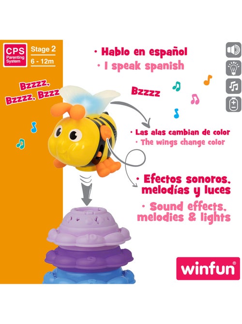 Winfun torre empilhável musical da abelha - Kiabi Winfun torre empilhável musical da abelha - Kiabi