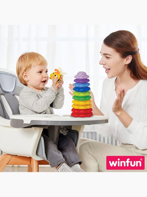 Winfun torre empilhável musical da abelha - Kiabi Winfun torre empilhável musical da abelha - Kiabi