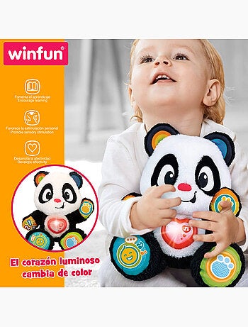 Winfun ursinho pelúcia bebê urso panda aprende conmigo