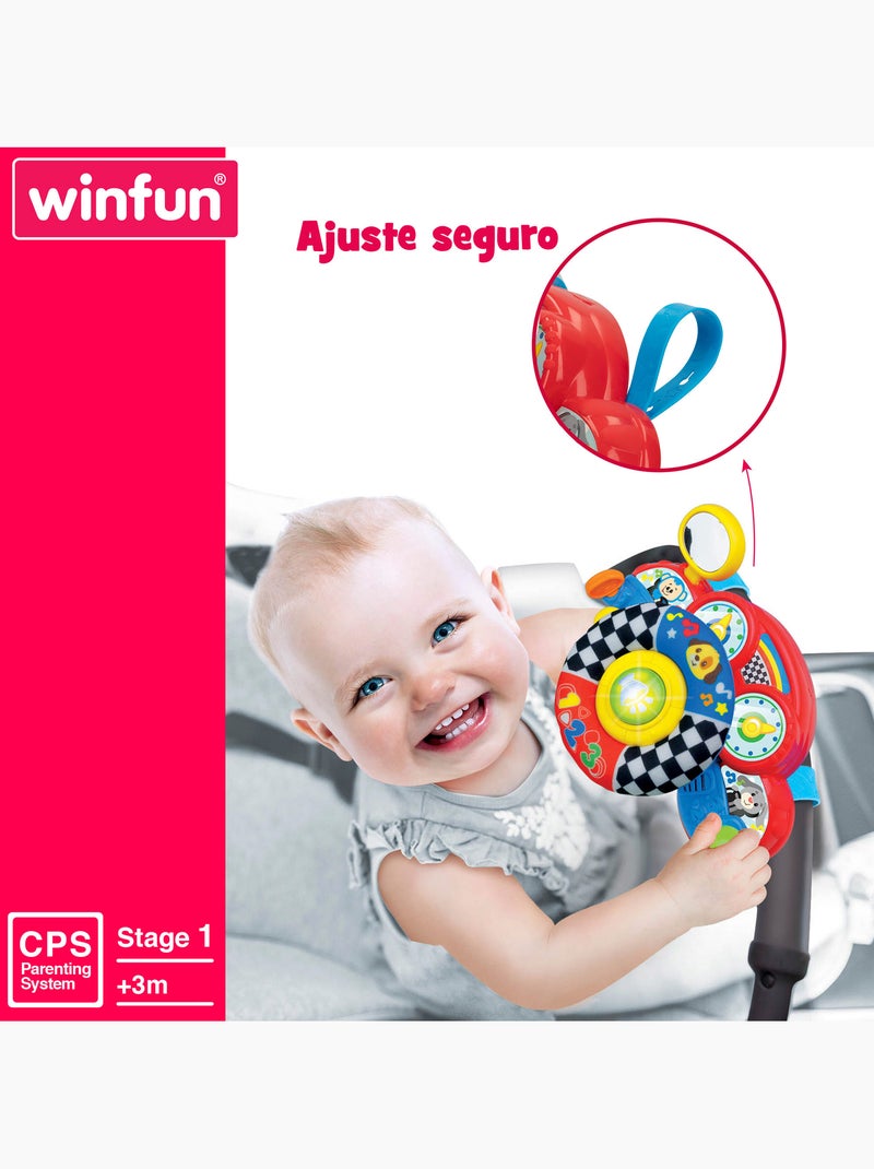 Winfun volante para carro de bebê 2 em 1 com luz e som N/D - Kiabi