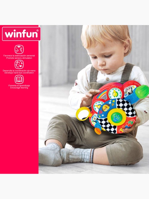 Winfun volante para carro de bebê 2 em 1 com luz e som - Kiabi Winfun volante para carro de bebê 2 em 1 com luz e som - Kiabi