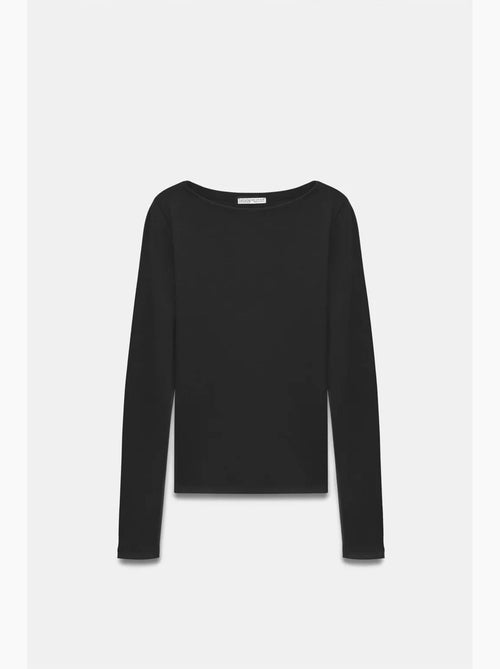 Women's camisola canelada com decote barco slim fit dilvin - Kiabi