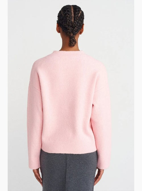 Women's camisola canelada de gola redonda lisa dilvin - Kiabi Women's camisola canelada de gola redonda lisa dilvin - Kiabi