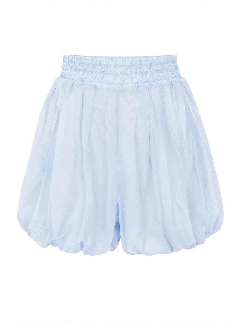 Women's mini calções de cintura subida mixray Azul-céu - Kiabi